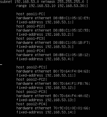 Configuration DHCP KIWI